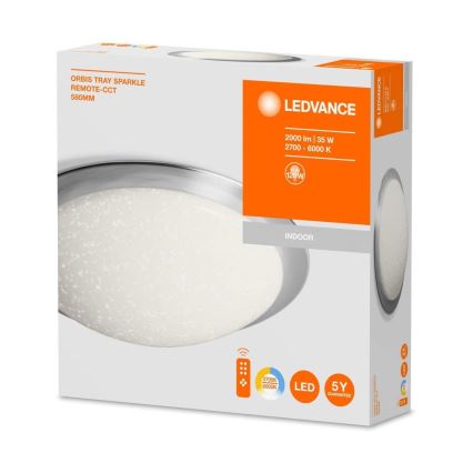 Ledvance - LED dimmbares Deckenleuchte ORBIS SPARKLE LED/35W/230V 2700-6500 + Fernbedienung