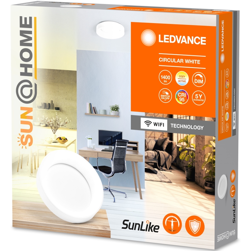 Ledvance-LED Dimmbares Deckenleuchte SUN@HOME CIRCULAR LED/18,5W/230V Wi-Fi