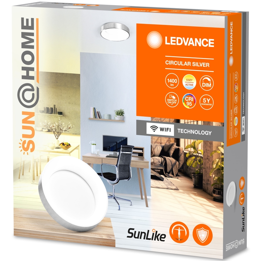 Ledvance-LED Dimmbares Deckenleuchte SUN@HOME CIRCULAR LED/18,5W/230V Wi-Fi