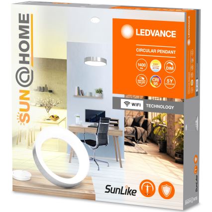 Ledvance - LED dimmbare Hängeleuchte an Seil SUN@HOME CIRCULAR LED/18,5W/230V Wi-Fi