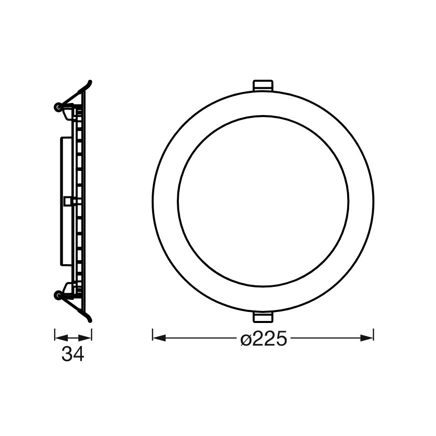 Ledvance - Dimmbare LED-Einbauleuchte SUN@HOME LED/22W/230V 2200-5000 CRI 95 Wi-Fi