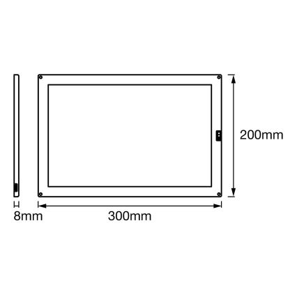 Ledvance - LED dimmbare Unterbauleuchte mit Sensor CABINET LED/14W/230V