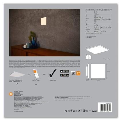 Ledvance - LED-Dimmer-Deckenleuchte SMART+ FRAMELESS LED/20W/230V 3,000K-6,500K Wi-Fi