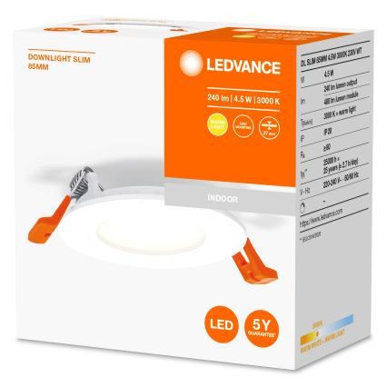 Ledvance - LED-Einbauleuchte SLIM LED/4,5W/230V 3000K