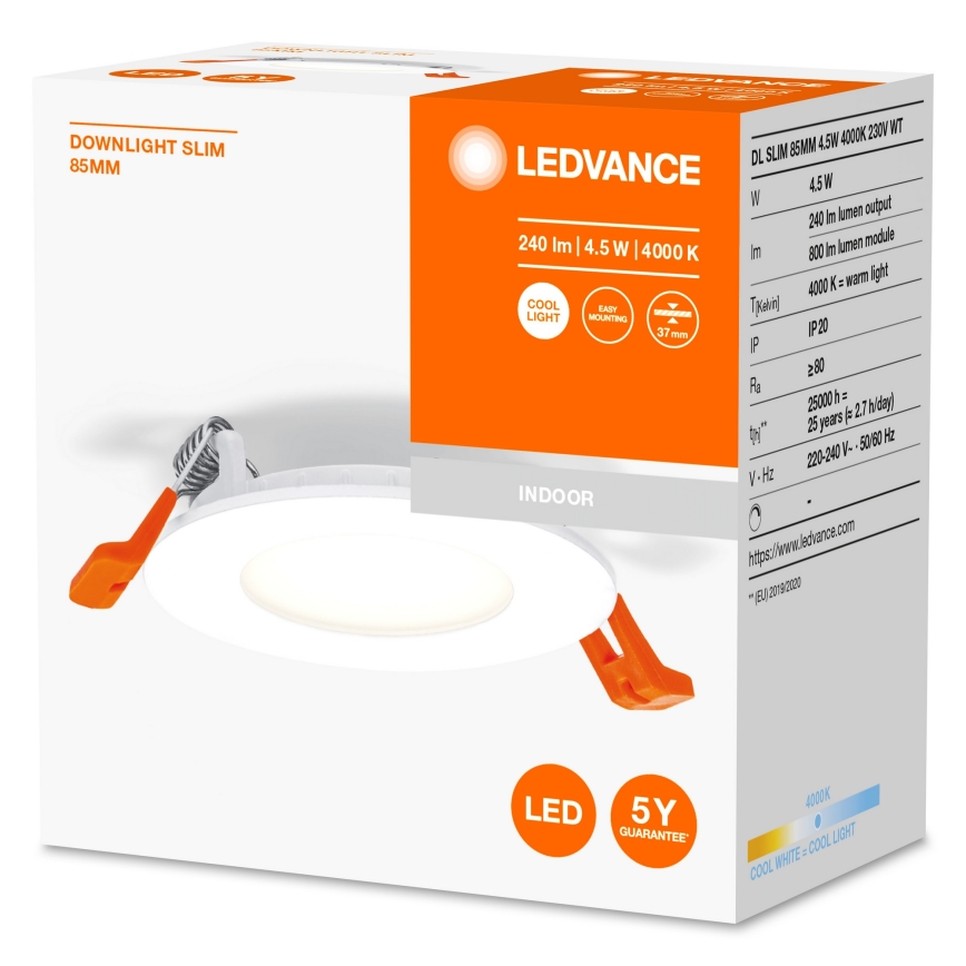 Ledvance - LED-Einbauleuchte SLIM LED/4,5W/230V 4000K