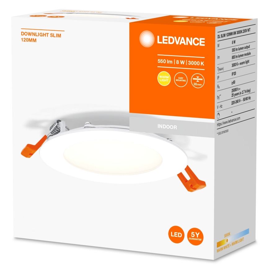 Ledvance - LED-Einbauleuchte SLIM LED/8W/230V 3000K