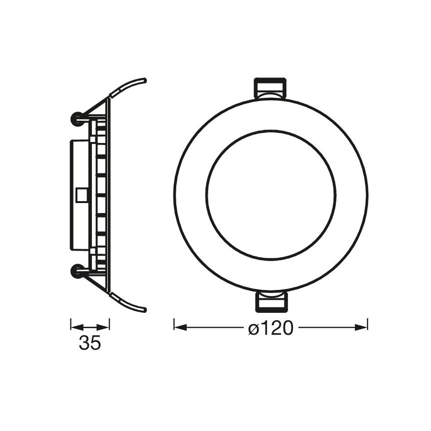 Ledvance - LED-Einbauleuchte SLIM LED/8W/230V 3000K