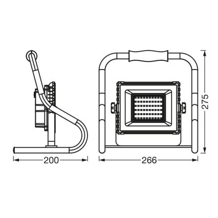 Ledvance - LED-Flutlicht R-STAND LED/20W/5V IP44