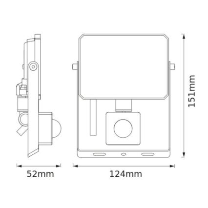 Ledvance - LED-Strahler mit Bewegungs- und Dämmerungssensor FLOODLIGHT LED/20W/230V 3000K IP65
