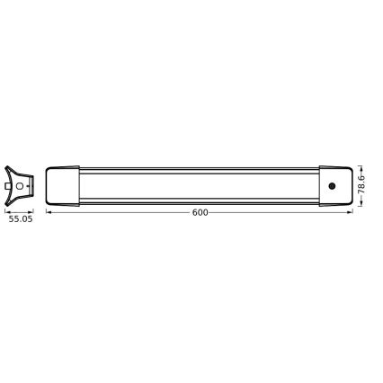 Ledvance - LED-Hängeleuchte an Kette OFFICE LINE LED/24W/230V 4000K