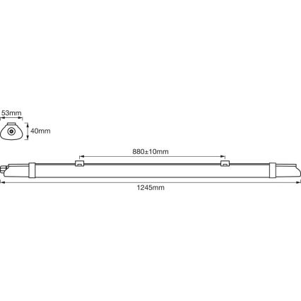 Ledvance – LED-Hochleistungs-Leuchtstofflampe DAMP LED/18W/230V IP65