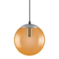 Ledvance - LED Kronleuchter an Schnur BUBBLE 1xE27/8W/230V orange d. 20 cm