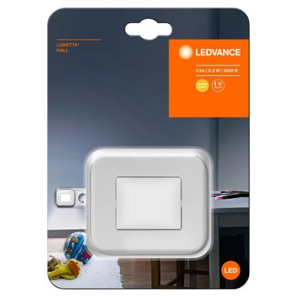 Ledvance - LED-Nachtlicht mit Sensor LUNETTA LED/0,2W/230V 3000K