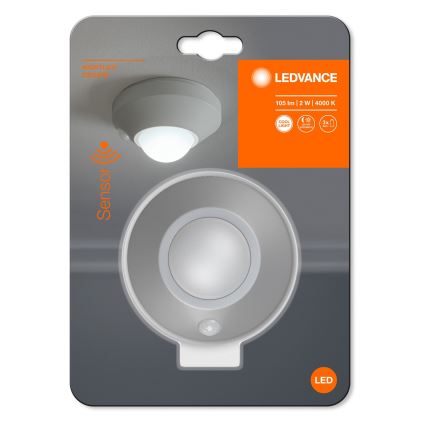 Ledvance - LED-Nachtlicht mit Sensor NIGHTLUX LED/1,7W/3xAAA 4000K