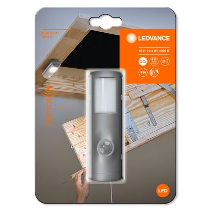 Ledvance - LED Orientierungsleuchte mit Sensor NIGHTLUX LED/0,35W/3xAAA IP54