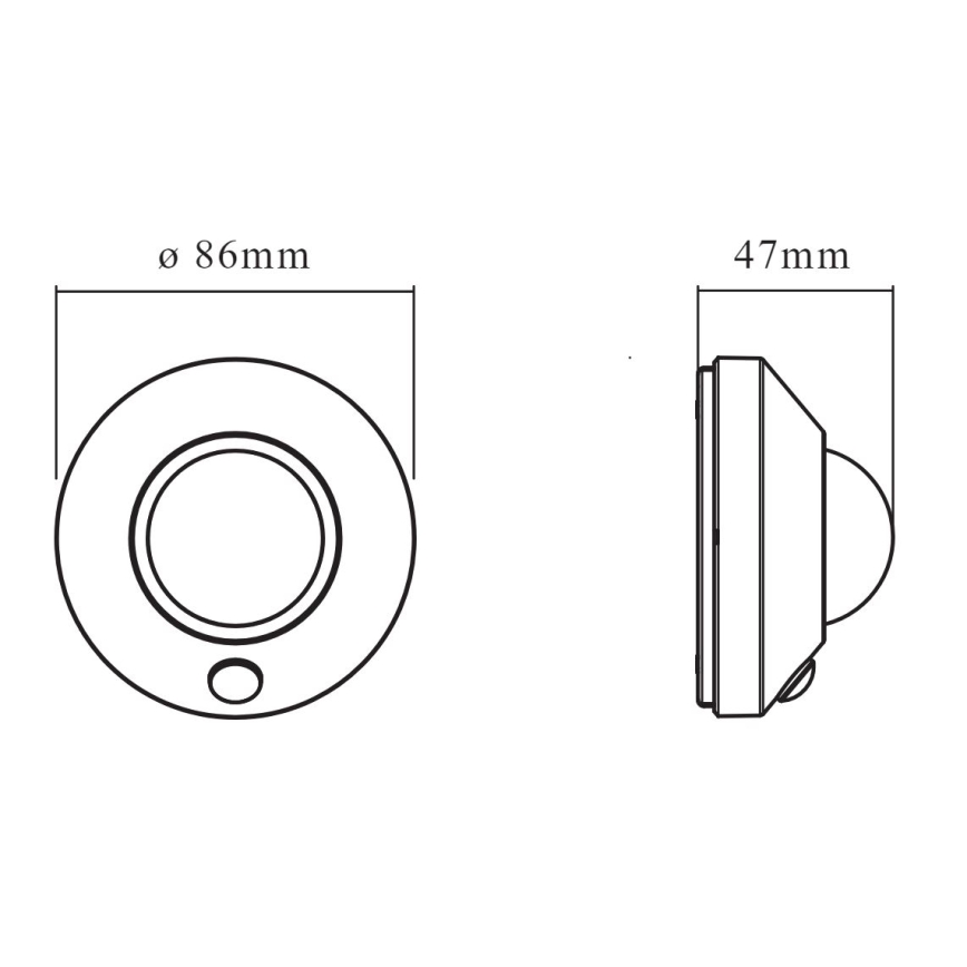 Ledvance - LED-Orientierungsleuchte mit Sensor NIGHTLUX LED/1,7W/3xAA 4000K