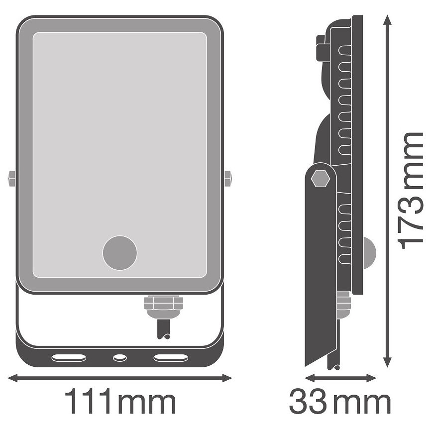 Ledvance – LED-Outdoor-Strahler mit Sensor FLOODLIGHT LED/20W/230V 6500K IP65