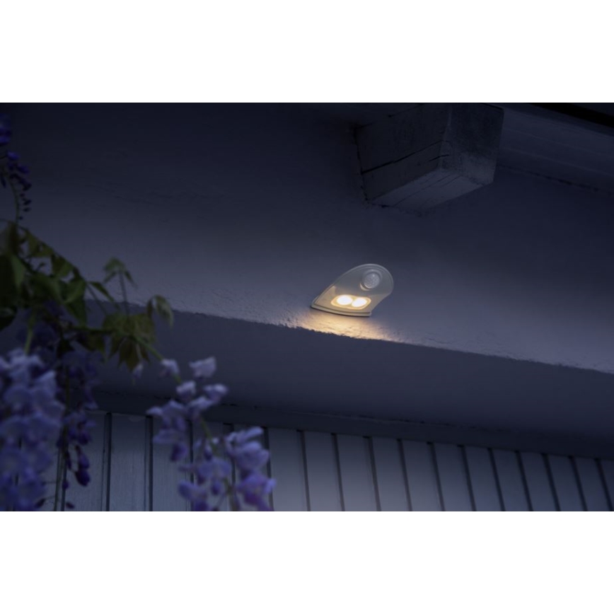 Ledvance - LED-Outdoor-Wandleuchte mit Sensor DOORLED LED/1W/3xAA IP54