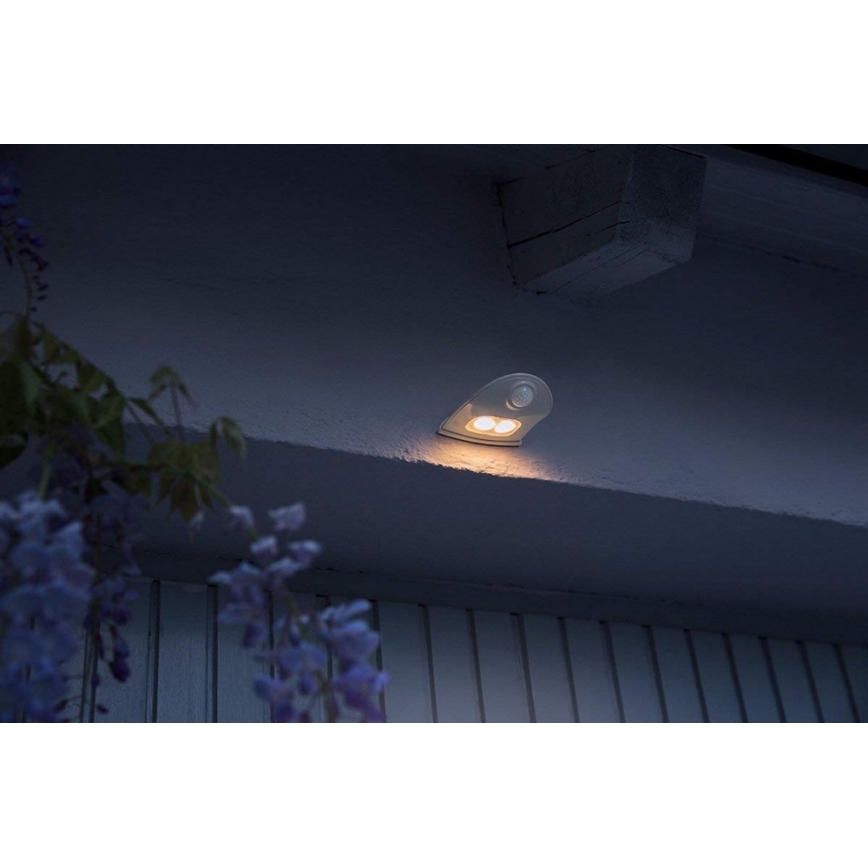 Ledvance - LED-Outdoor-Wandleuchte mit Sensor DOORLED LED/1W/3xAA IP54