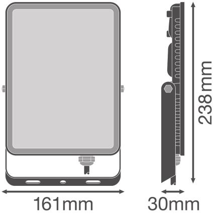 Ledvance – LED-Outdoor-Wandstrahler FLOODLIGHT LED/50W/230V 4000K IP65