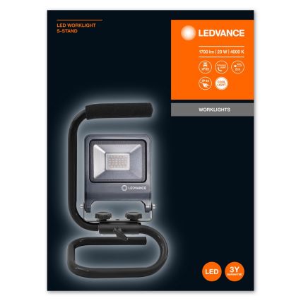 Ledvance - LED-Reflektor mit Halter S-STAND LED/20W/230V IP65