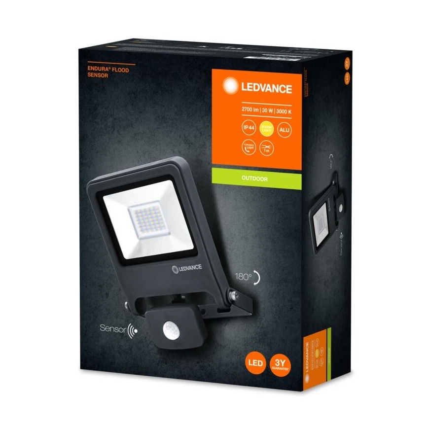 Ledvance - LED Reflektor mit Sensor ENDURA LED/30W/230V IP44