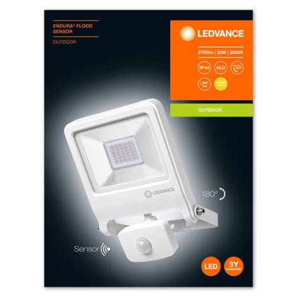 Ledvance - LED-Reflektor mit Sensor ENDURA LED/30W/230V IP44