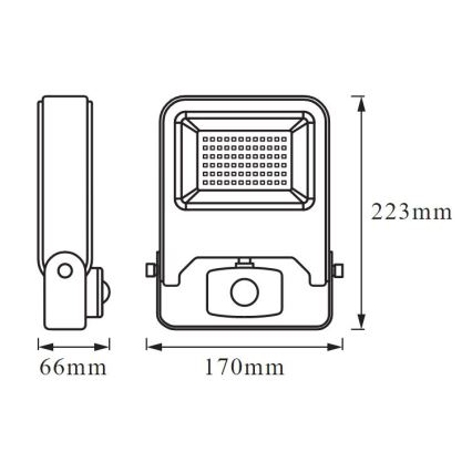 Ledvance - LED-Reflektor mit Sensor ENDURA LED/30W/230V IP44