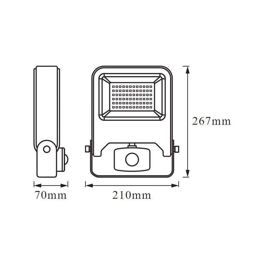 Ledvance - LED-Reflektor mit Sensor ENDURA LED/50W/230V IP44