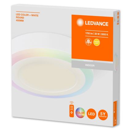 Ledvance - LED RGB dimmbare Deckenleuchte LED/38W/230V + Fernbedienung