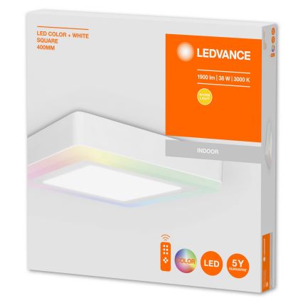 Ledvance - LED RGB dimmbare Deckenleuchte LED/38W/230V + Fernbedienung