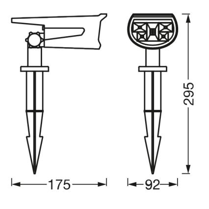 Ledvance - LED-RGB-Solarleuchte ENDURA LED/0,5W/3,6V 1200 mAh IP44