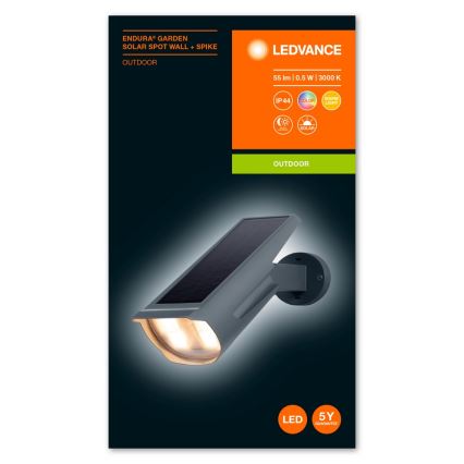 Ledvance – LED-RGB Solarleuchte mit Sensor ENDURA LED/0,5W/3,6V IP44