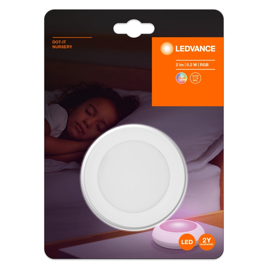 Ledvance - LED RGB Touch Orientierungslicht DOT-IT LED/0,2W/4,5V