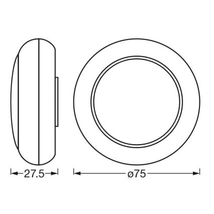 Ledvance - LED RGB Touch Orientierungslicht DOT-IT LED/0,2W/4,5V