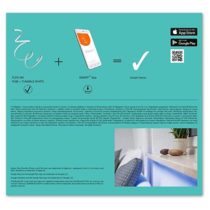 Ledvance - LED RGB+TW dimmbarer SMART+ FLEX Streifen 5m LED/16W/230V 2700K-6500K Bluetooth