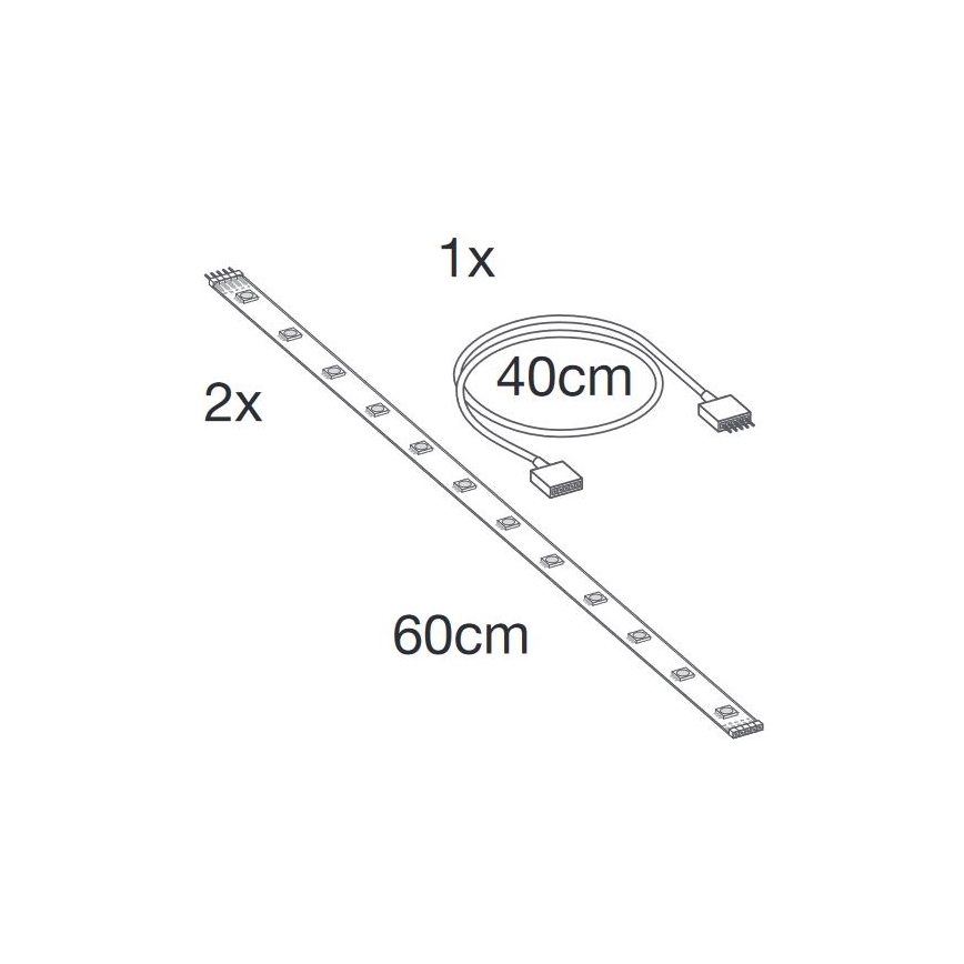 Ledvance - LED RGB+TW Verlängerung dimmbarer Streifen SMART+ FLEX 1,2m LED/6W/12V