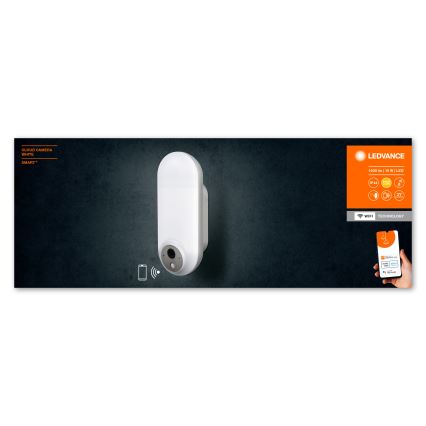 Ledvance - LED RGBW dimmbare Außenwandleuchte mit Sensor und Kamera SMART+ LED/15W/230V Wi-Fi IP44