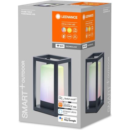 Ledvance - LED RGBW Dimmbare Außenlampe mit Powerbank LED/5W/230V Wi-Fi
