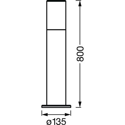 Ledvance - LED RGBW Dimmbare Außenlampe SMART+ PIPE LED/10W/230V Wi-Fi IP44