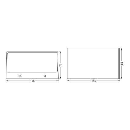 Ledvance - LED RGBW Dimmbare Außenwandleuchte SMART+ BRICK LED/14W/230V Wi-Fi IP44