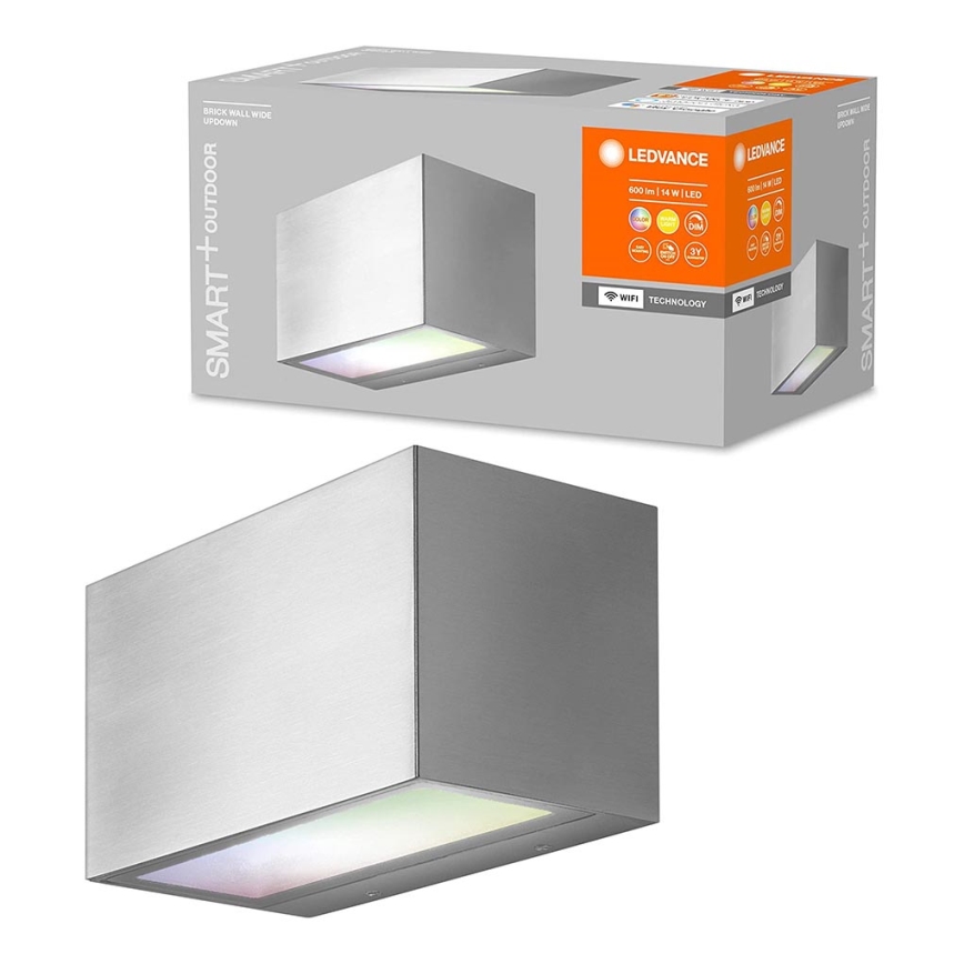 Ledvance - LED RGBW Dimmbare Außenwandleuchte SMART+ BRICK LED/14W/230V Wi-Fi IP44