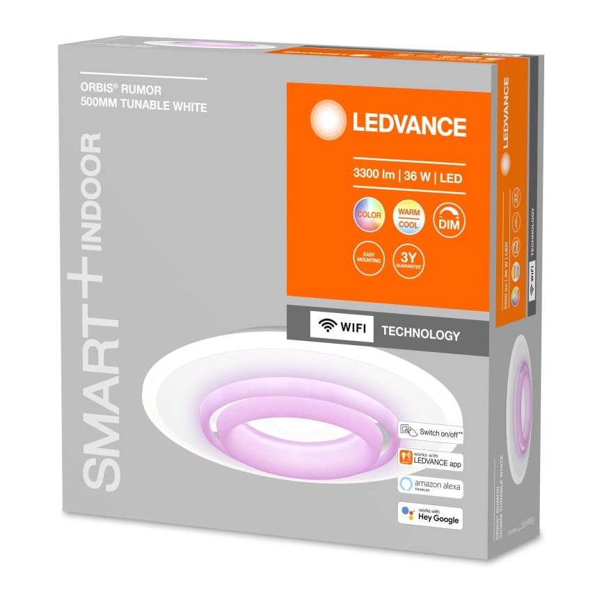 Ledvance - LED RGBW Dimmbare Deckenleuchte SMART+ ORBIS LED/32W/230V Wi-Fi