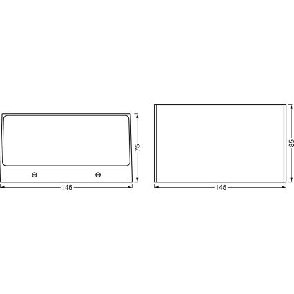 Ledvance - LED RGBW Dimmbare Außenwandleuchte SMART+ BRICK LED/14W/230V Wi-Fi IP44