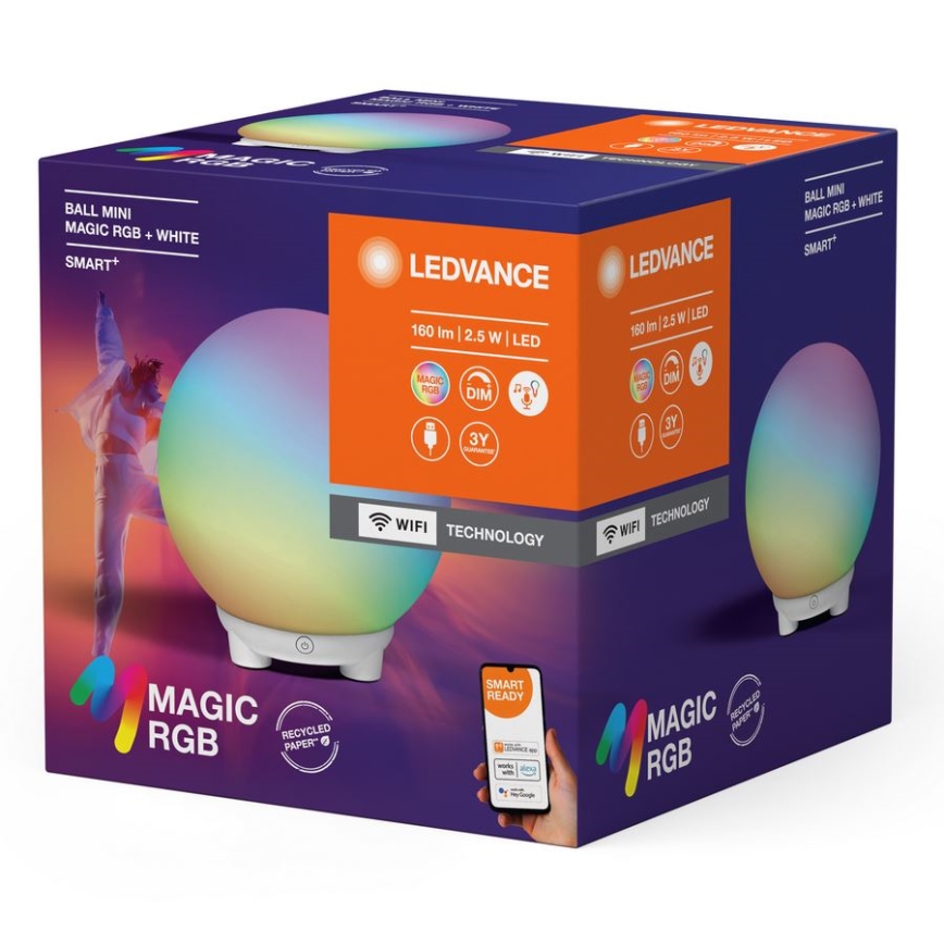Ledvance - LED RGBW dimmbare Tischleuchte SMART+ MAGIC LED/2,5W/5V 2200-6500K Wi-Fi