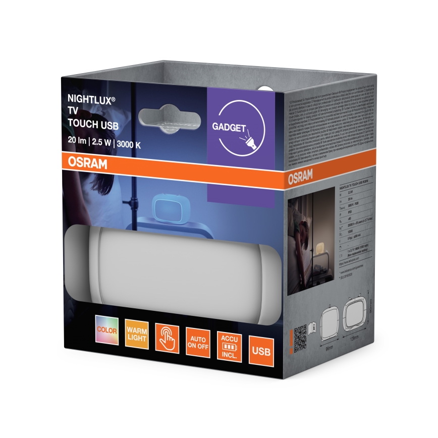 Ledvance - LED RGBW Touch-Kinder-Nachtlicht TOUCH LED/2,5W/5V
