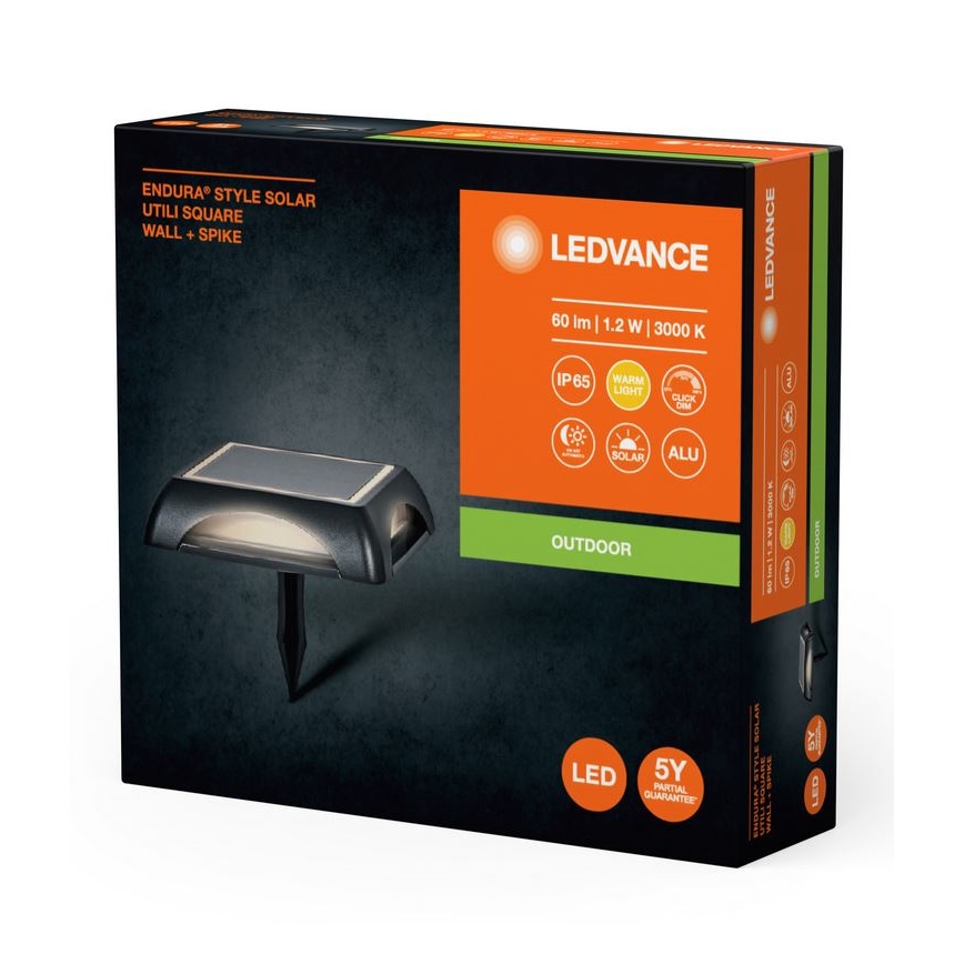 Ledvance - Dimmbare LED-Solarleuchte ENDURA STYLE SOLAR LED/1,2W/3,7V 2000 mAh IP65
