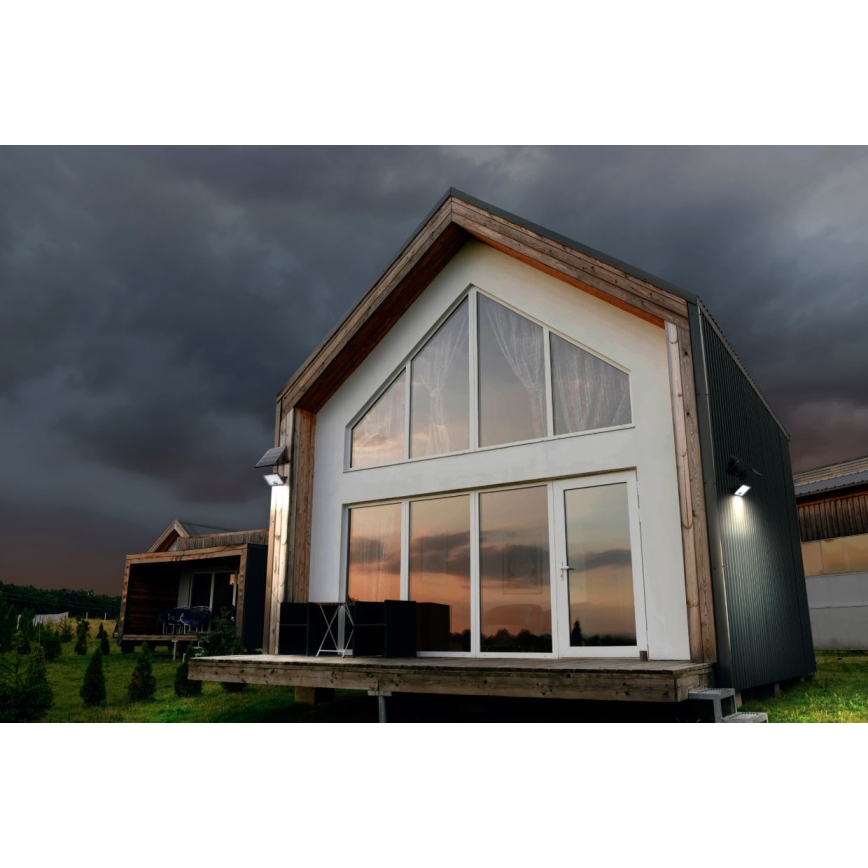 Ledvance - Dimmbarer LED-Solarstrahler mit Sensor FLOOD SPLIT LED/30W/6,4V IP65 + Fernbedienung