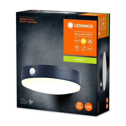 Ledvance – LED-Solarwandleuchte mit Sensor ENDURA STYLE LED/6W/3,7V IP44