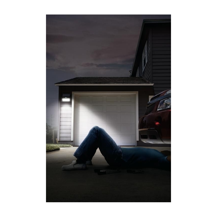 Ledvance - LED-Solarwandstrahler für den Außenbereich mit Sensor FLOOD LED/2,9W/3,7V 2600 mAh IP44